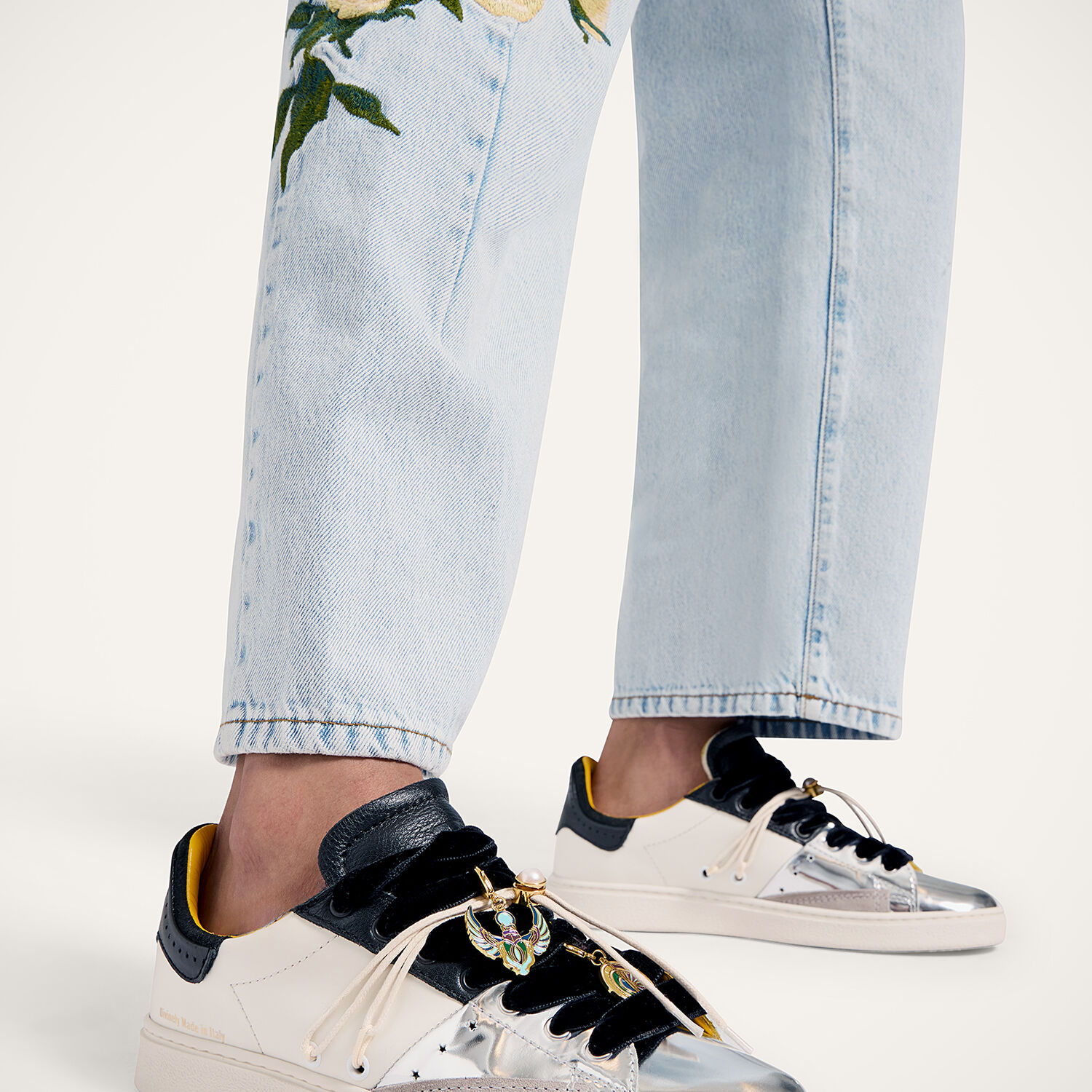  La Doublej Shoes Women - All Time Low Top Color Block Black & White 36 Upper: 98% Cow Leather 2% Cotton, Lining: 100% Sheep Leather, Sole: Rubber 