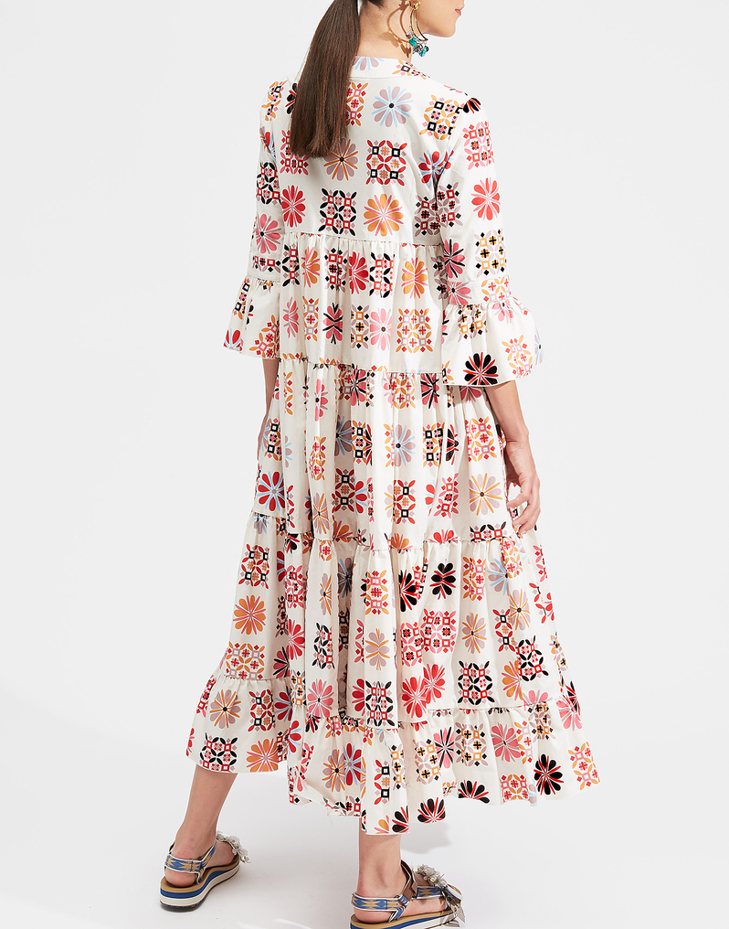 LaDoubleJ Jennifer Jane Dress LaDoubleJ Jennifer Jane Dress Vetrata Bianco DRE0114COT001VET0002