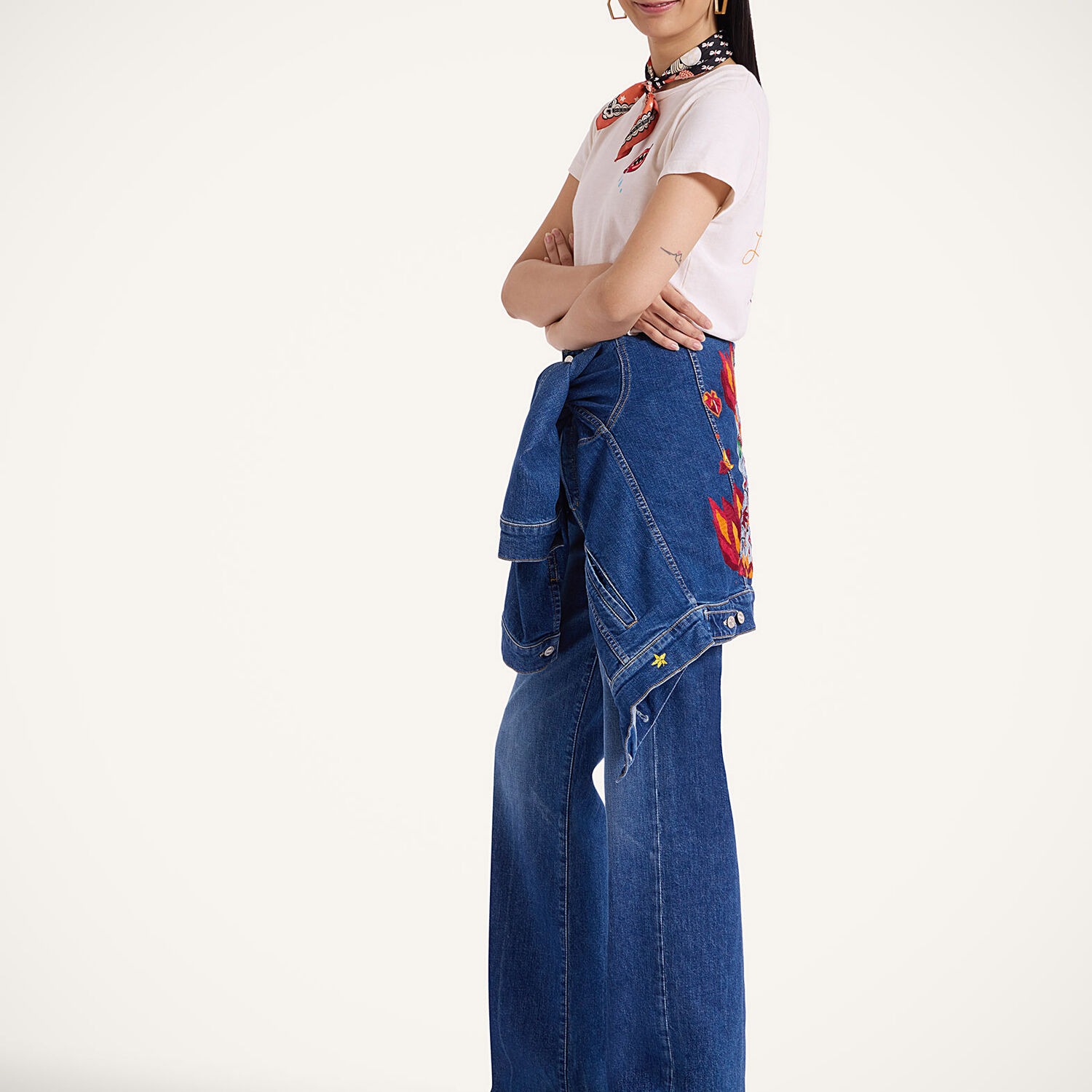 La Doublej The Tune Up Maven Sneak Jeans In Middle Child Blue