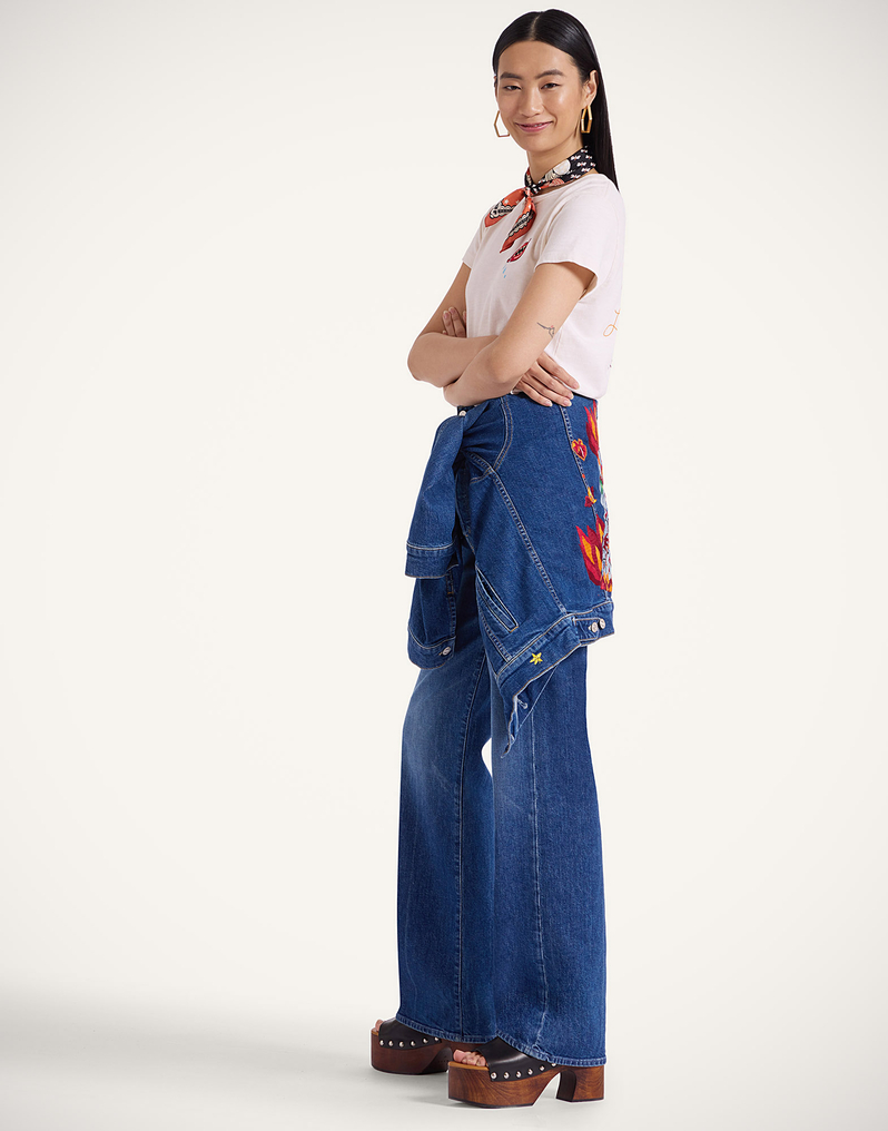 La DoubleJ The Tune Up Maven Sneak Jeans La DoubleJ The Tune Up Maven Sneak Jeans Middle Child Blue TRO0166DEN011MDC01BU03