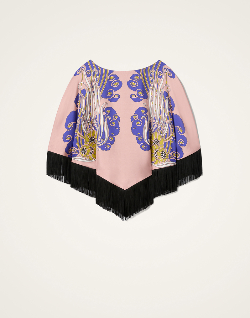 La DoubleJ Reversible Mini Poncho Top La DoubleJ Reversible Mini Poncho Top Lemuria Placée Black SCA0077VIS011LEM02BL01