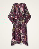 La DoubleJ Square Kaftan La DoubleJ Square Kaftan Zooflora Burgundy DRE0369SIL001ZOF02RE02