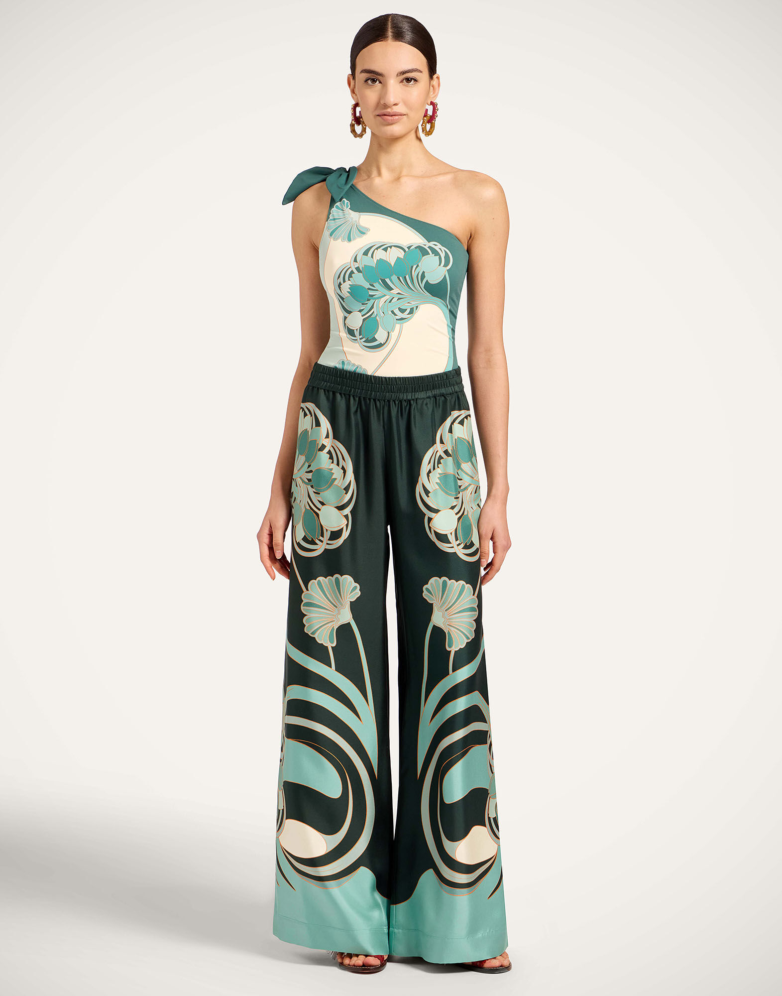 La DoubleJ Goddess Suit Blooming Tulip Plac&eacute;e Mint SWI0058LYC006BTU01GR11