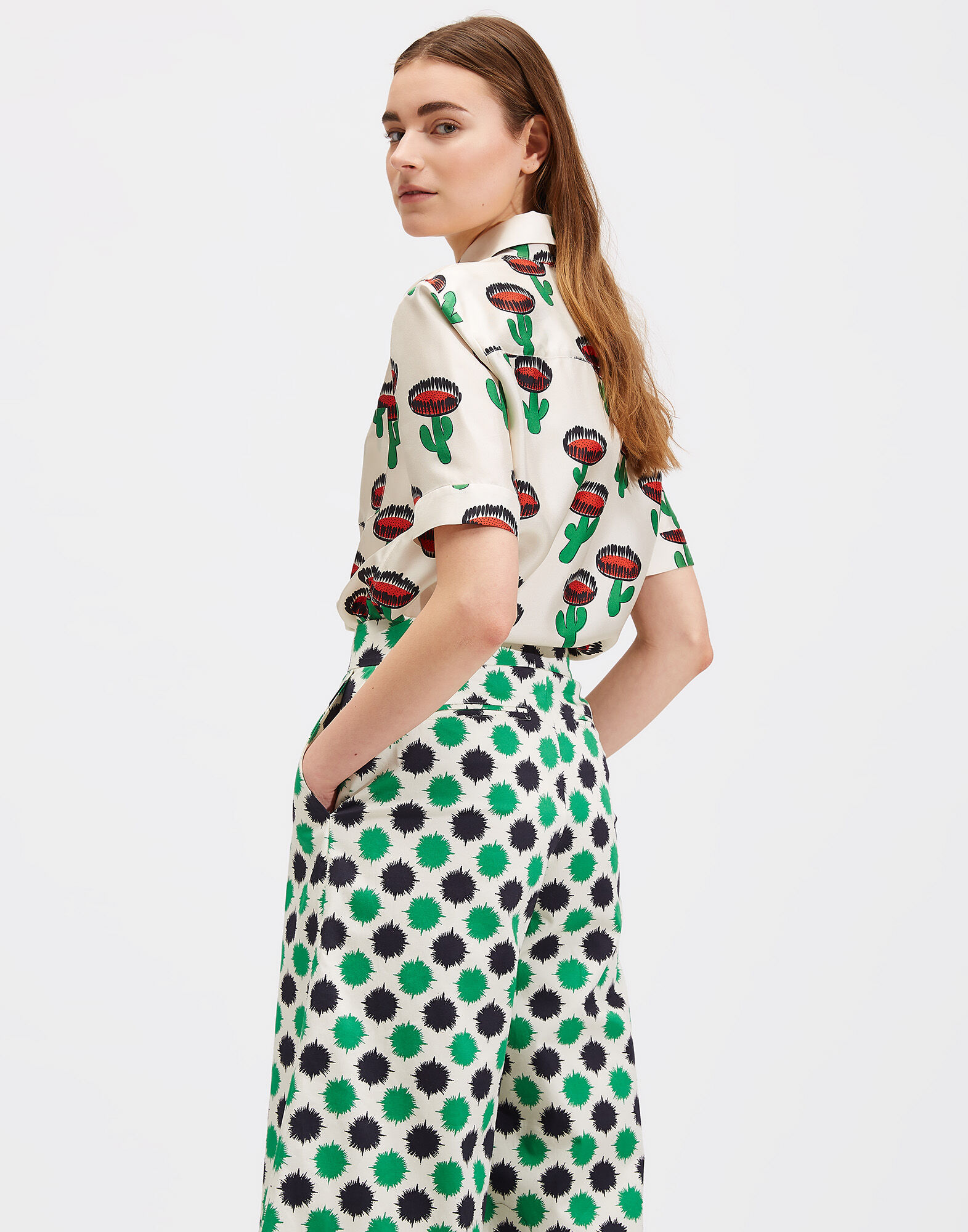 LaDoubleJ Clerk Shirt Chirpy Cactus SHI0020SIL001CHI0001