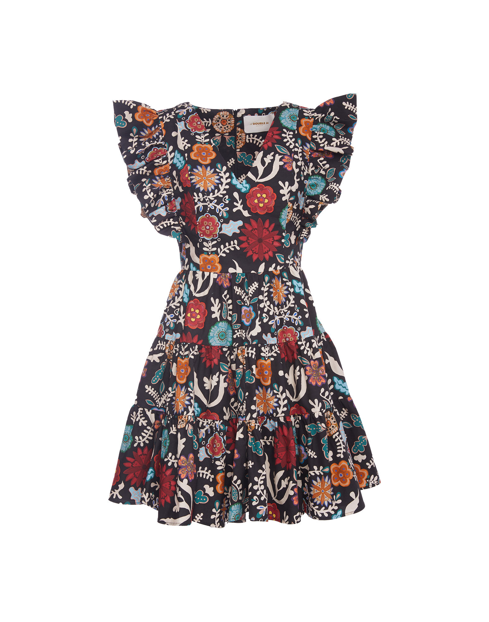 LaDoubleJ Honeybun Dress Fire Flower DRE0240COT001FIR0001