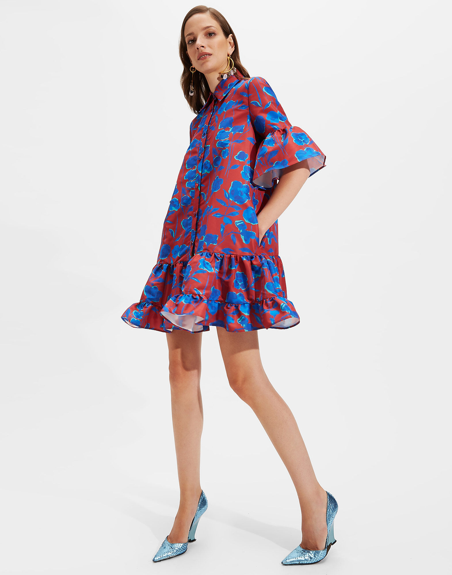 LaDoubleJ Choux Dress Devon Bordeaux DRE0193FAI001DEV0002