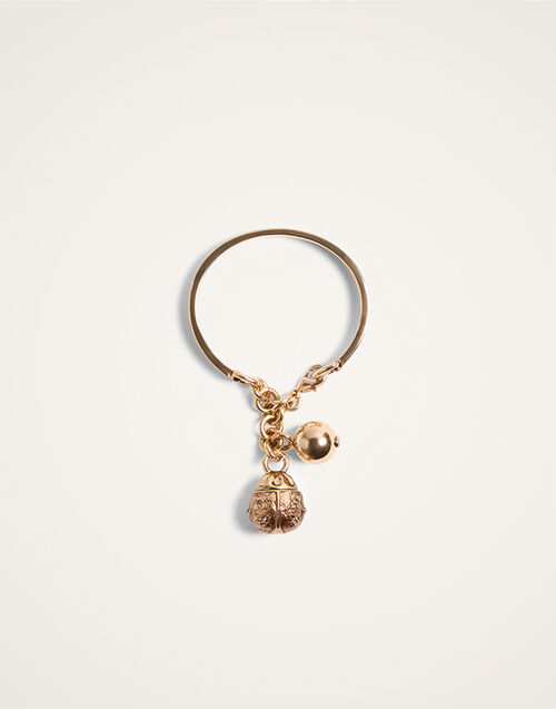 La DoubleJ Lady Scarab Bangle 24K Gold Plate & Rhinestone BAC0015MET002SOLIDPI01