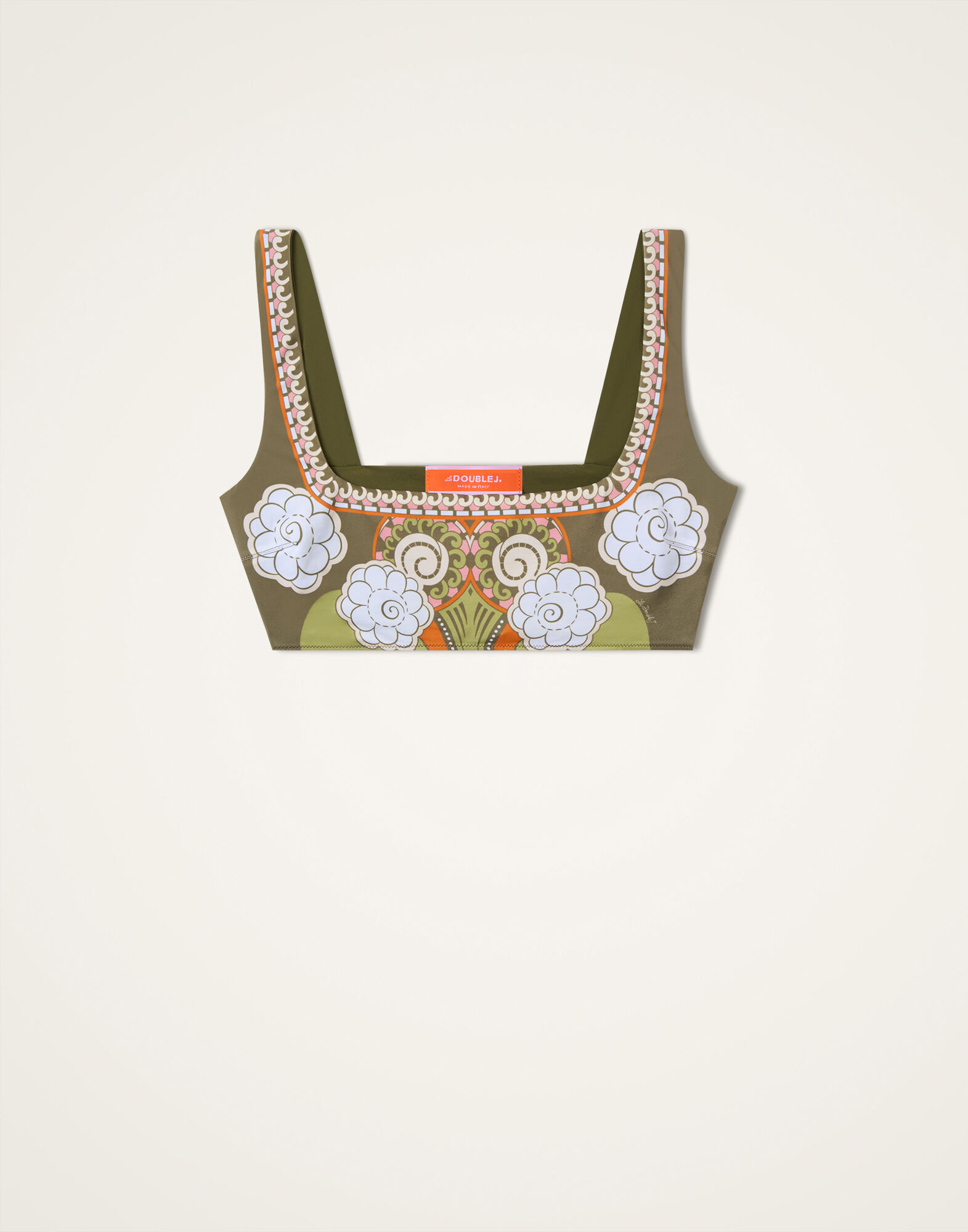 La DoubleJ Pammy Bikini Top Ambrosia Plac&eacute;e Green SWI0106LYC009AMB03GR02