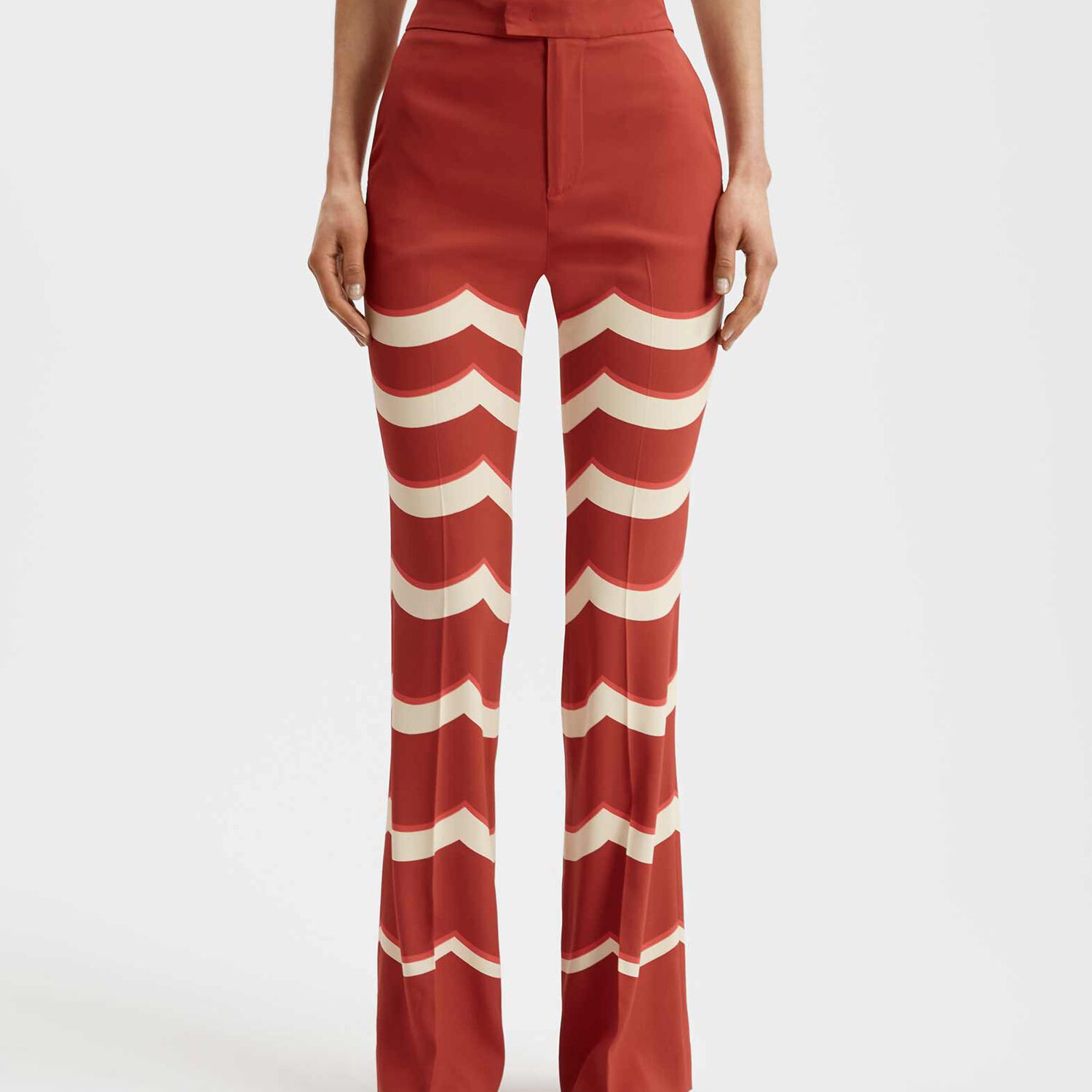 La Doublej Saturday Night Pants In Fans Placée Red