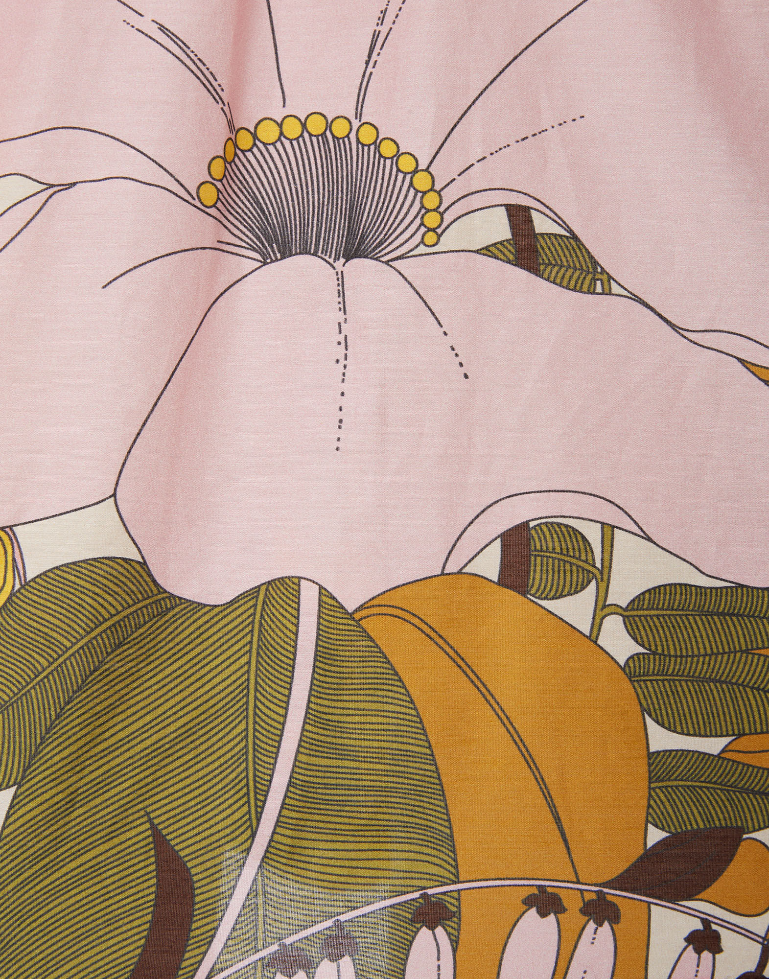 La DoubleJ Margherita Dress Big Flower Rose DRE0511SIL010BFL03PI01