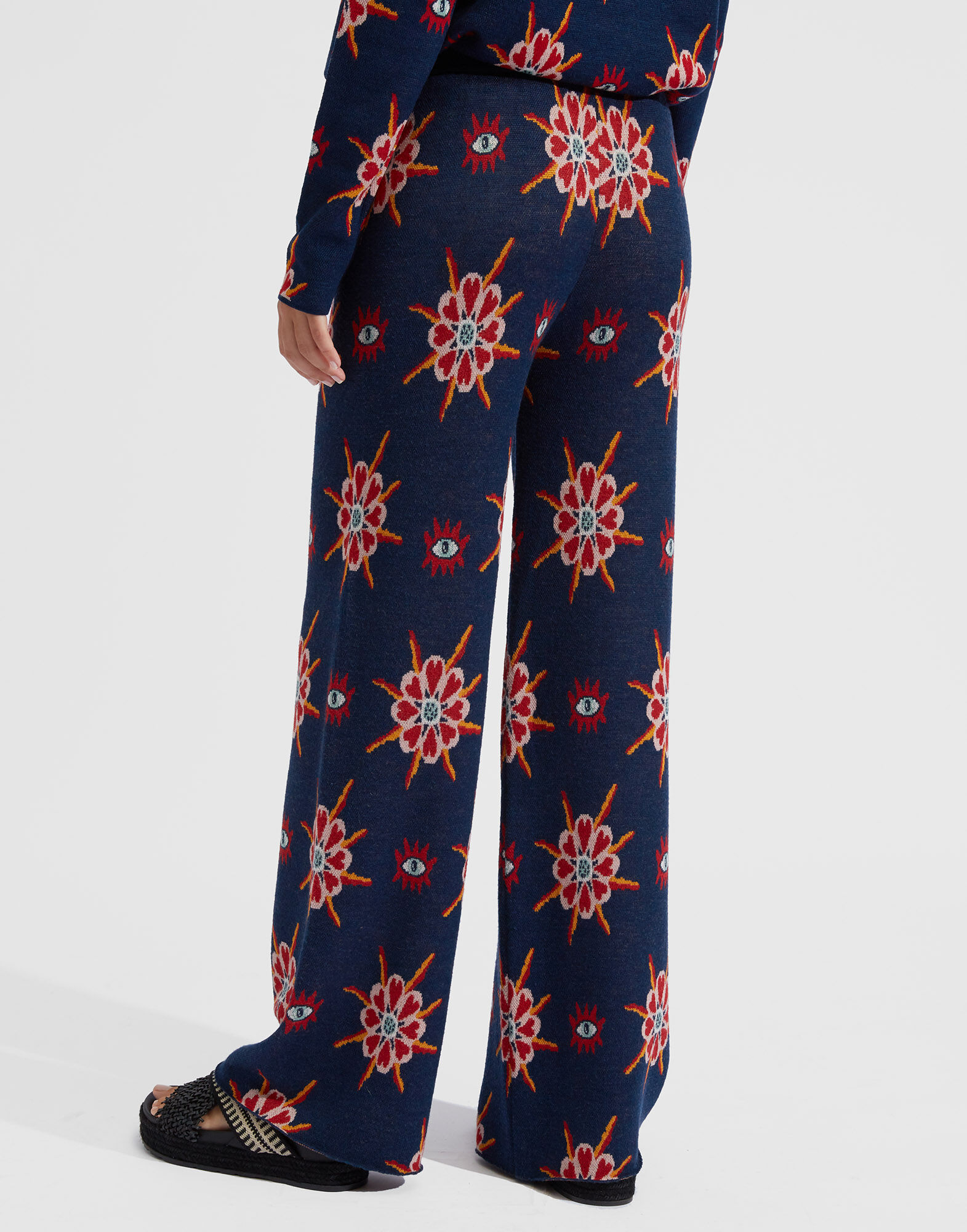 La DoubleJ Jacquard Pants Occhi Jacquard TRO0066KNI050VAR0090