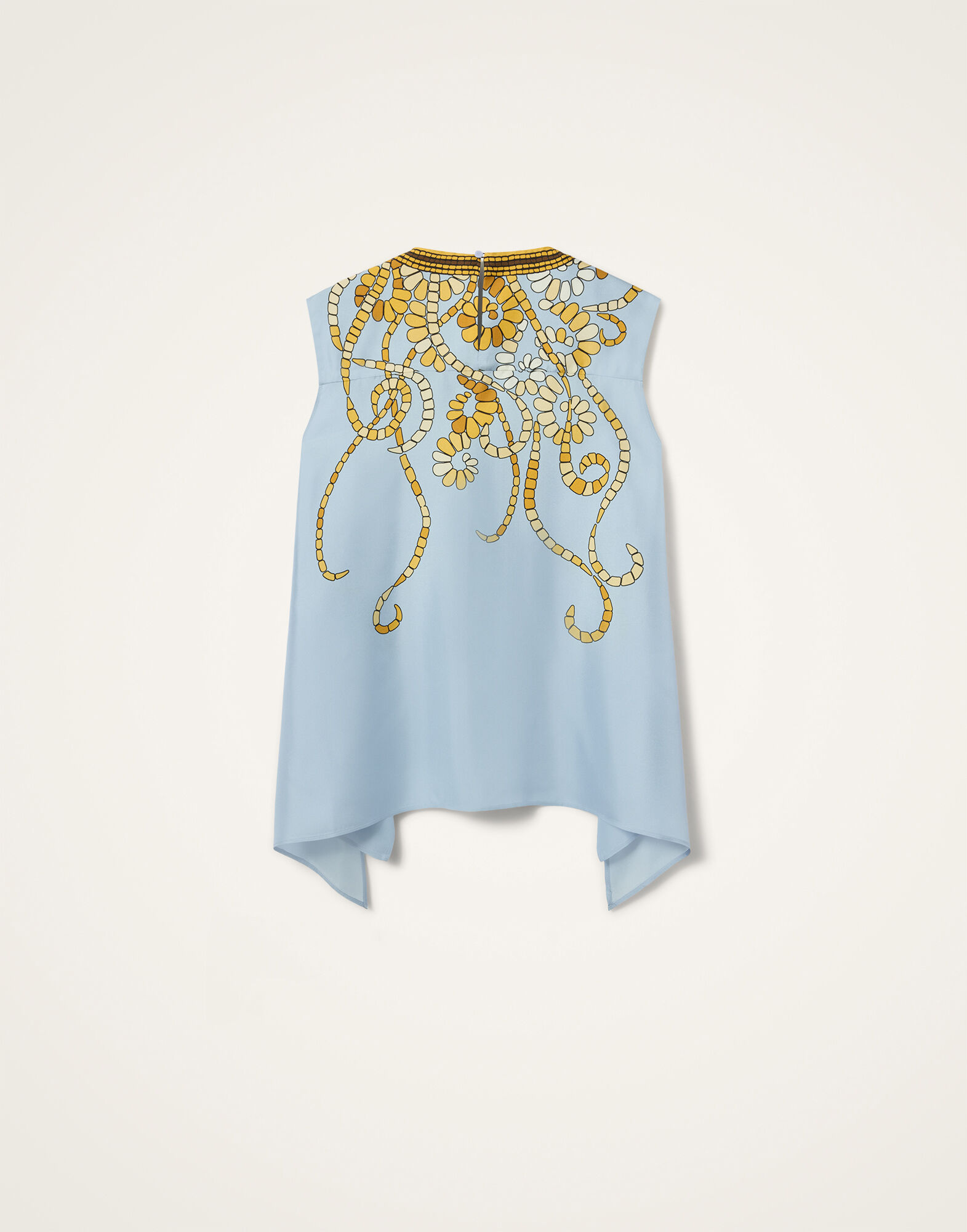 La DoubleJ San Carlo Top Oceania Plac&eacute;e Light Blue TOP0157SIL006OCE01BU01