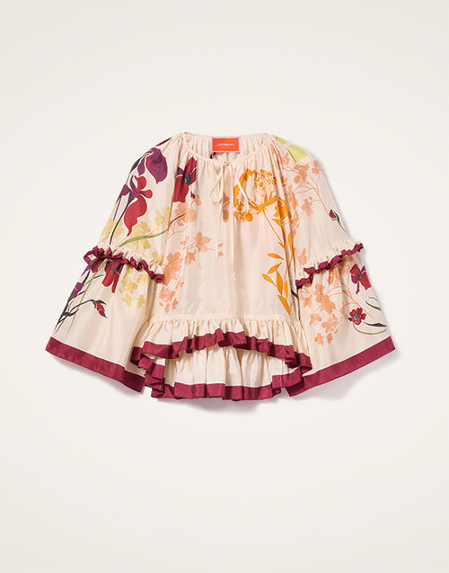 La DoubleJ Boho Blouse La DoubleJ Boho Blouse Corsage Placée Ivory TOP0132SIL009CRS01WH04