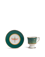 La DoubleJ Housewives Espresso Cup &amp; Saucer Set of 2 Libellula DIS0007CER001LIB0003