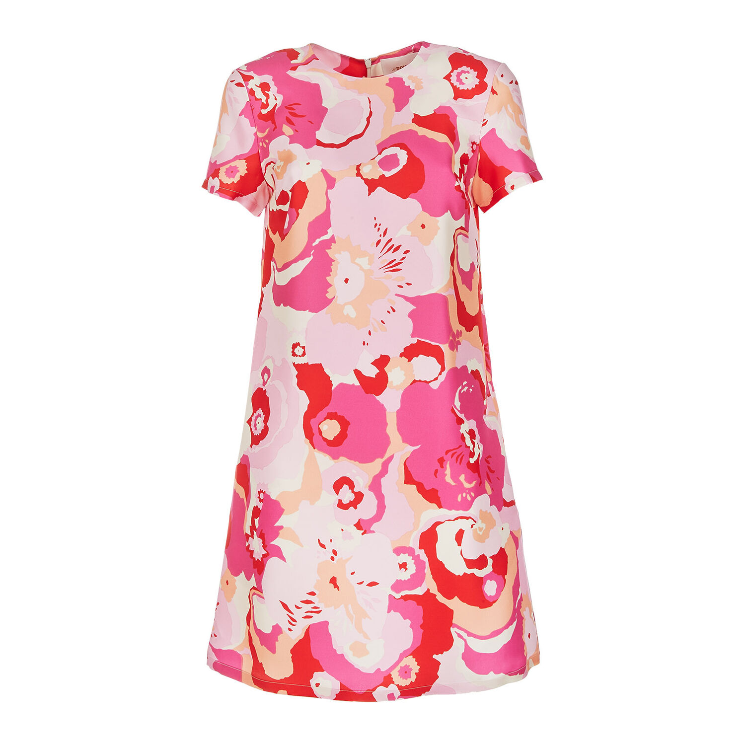La Doublej La Double J Floral Print Mini Dress In Peonia Rosa