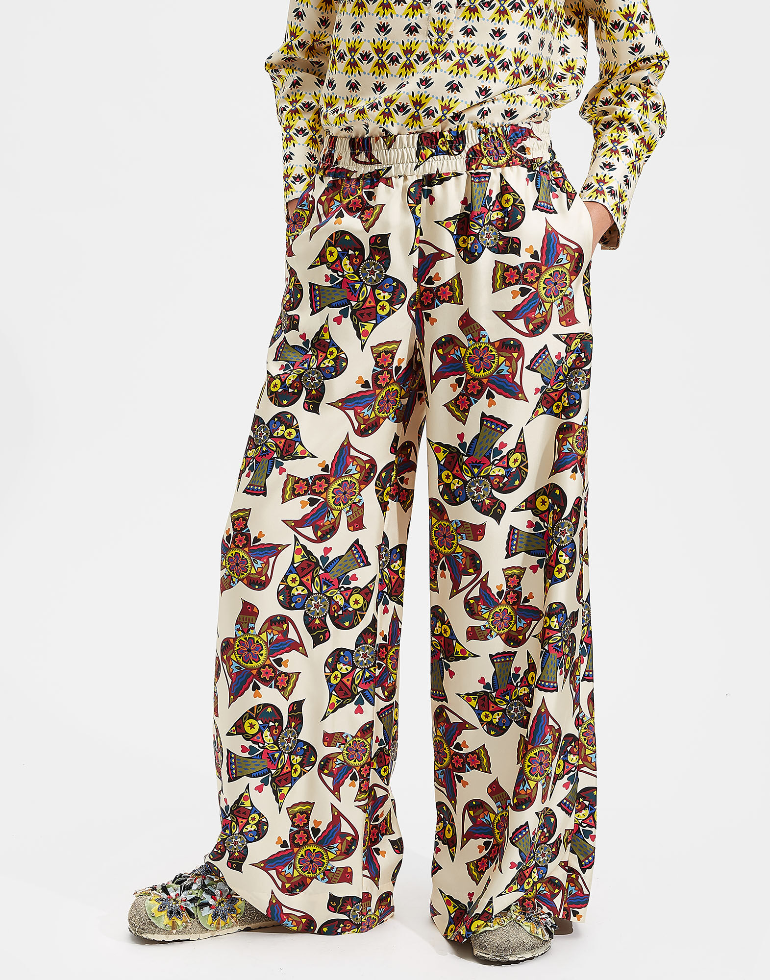 LaDoubleJ Palazzo Pants Piccolo Dove TRO0003SIL001PCD0001