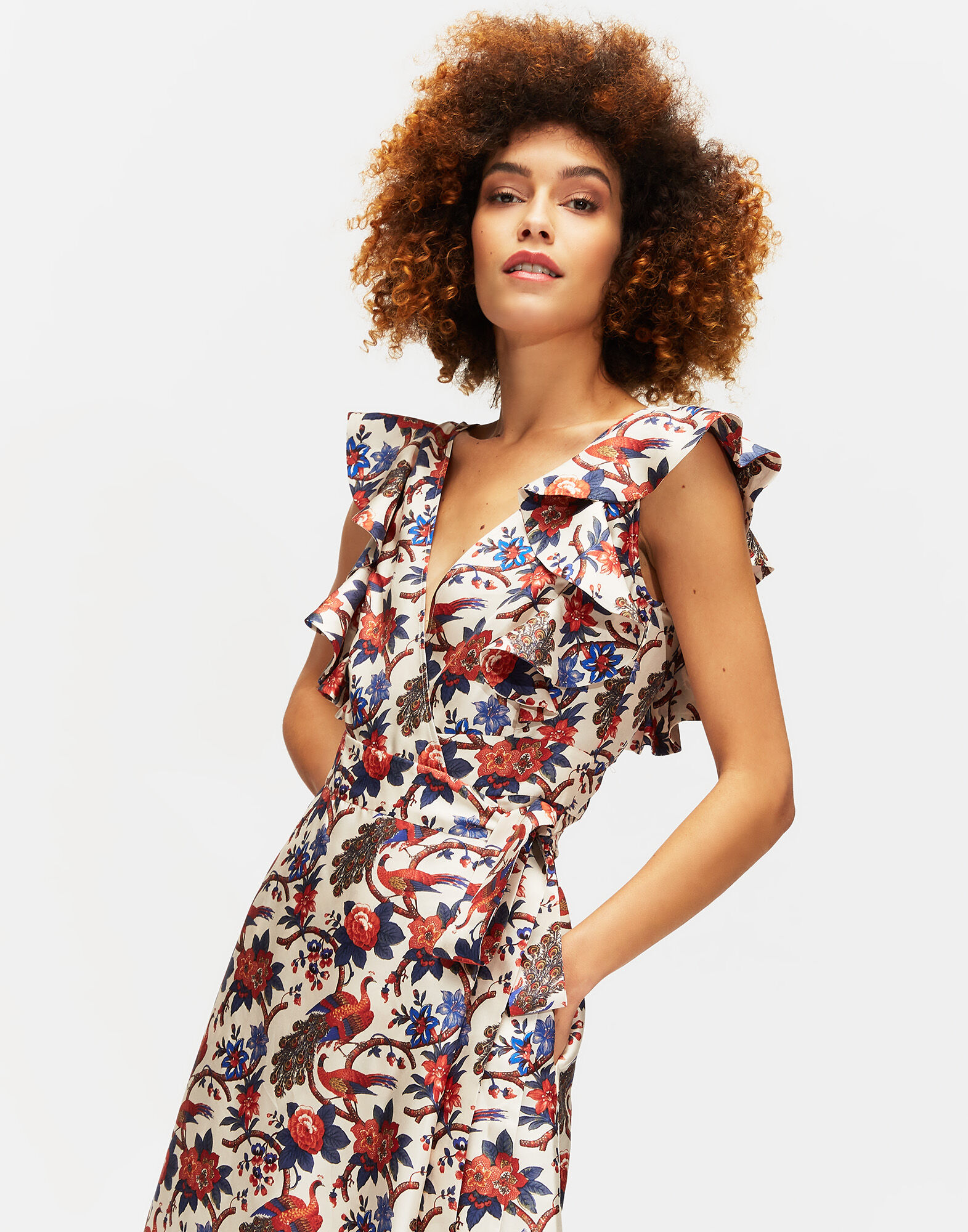 LaDoubleJ Wedding Guest Dress Pavone DRE0035SIL001PAV0002