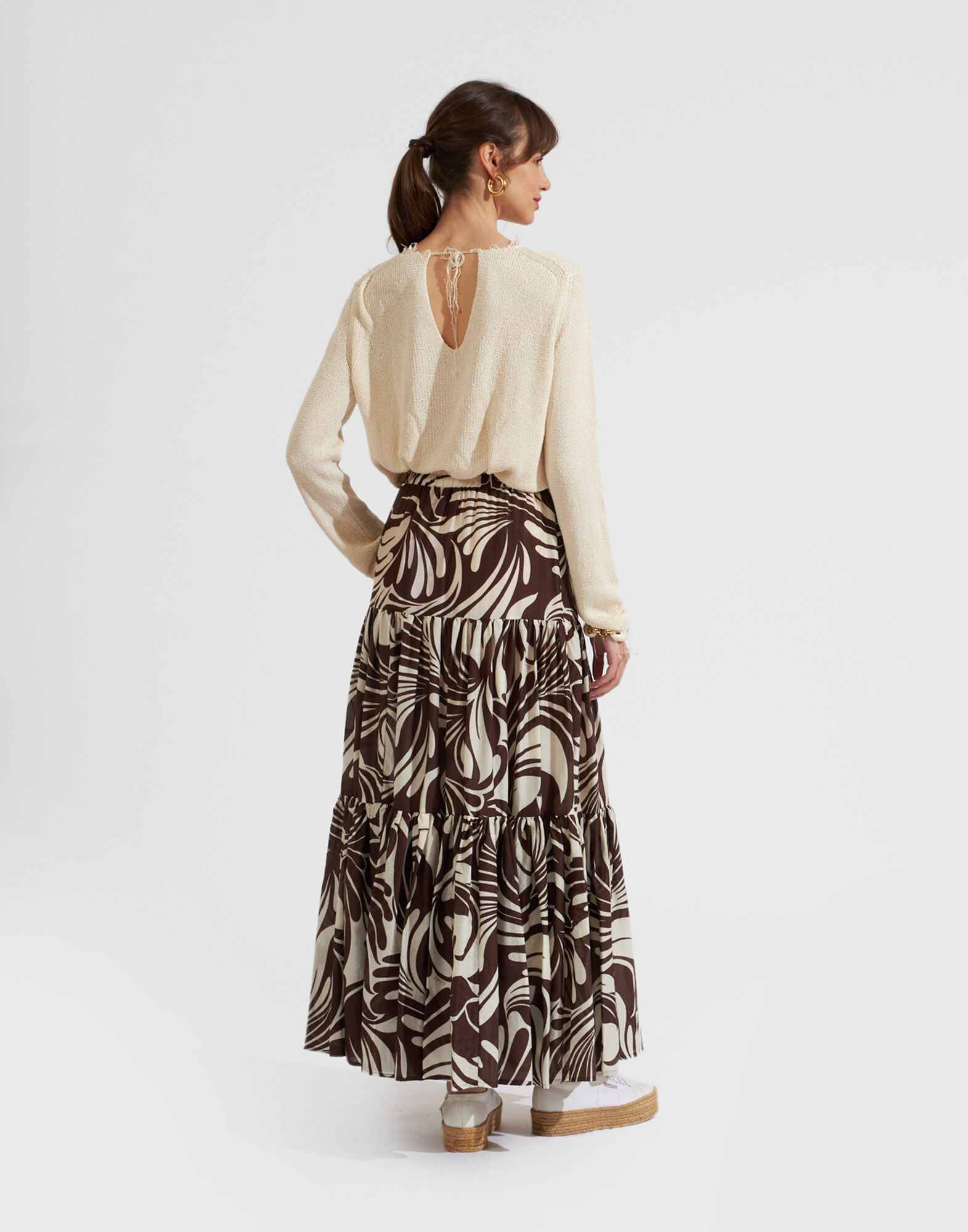 La DoubleJ Big Skirt Watermarble SKI0001SIL010WAT01BR07