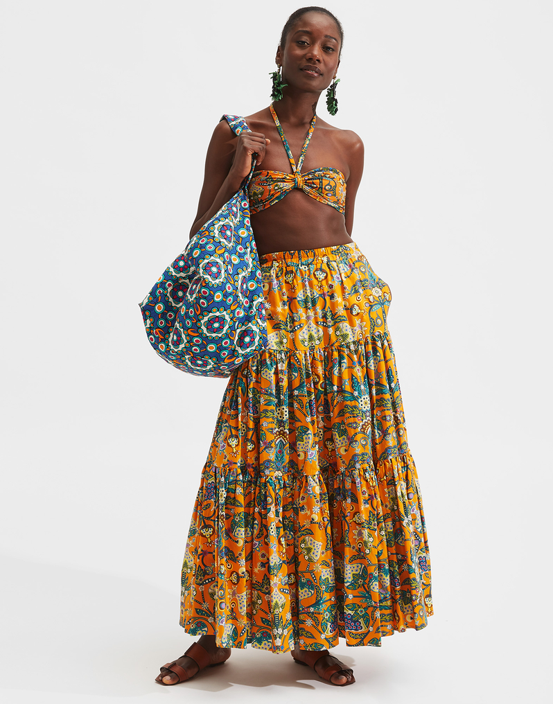 LaDoubleJ 3-Way Bandeau Top LaDoubleJ 3-Way Bandeau Top Tree Of Life Arancio SWI0021LYC001TFL0004