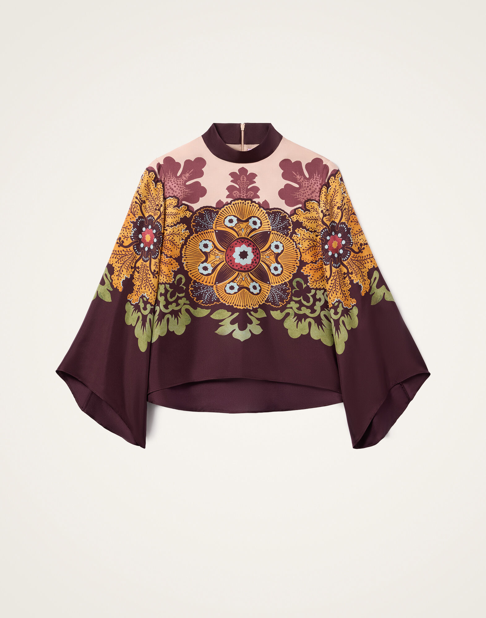 La DoubleJ Make An Exit Top Bounty Plac&eacute;e Burgundy TOP0117SIL017BOU01RE07