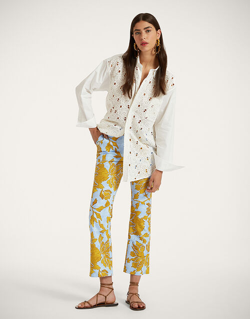 La DoubleJ 24/7 Pants Tangle Light Blue TRO0069COT005TAN01BU01