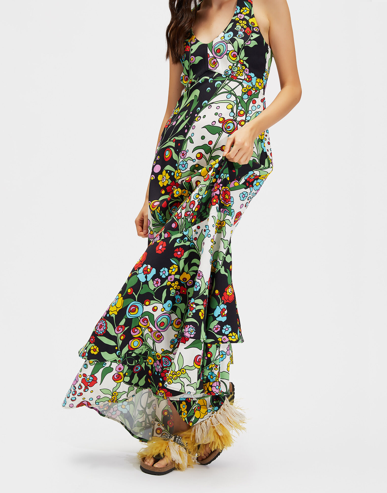 LaDoubleJ Molly Girl Dress Holly Hock DRE0066SAB001HOL0001