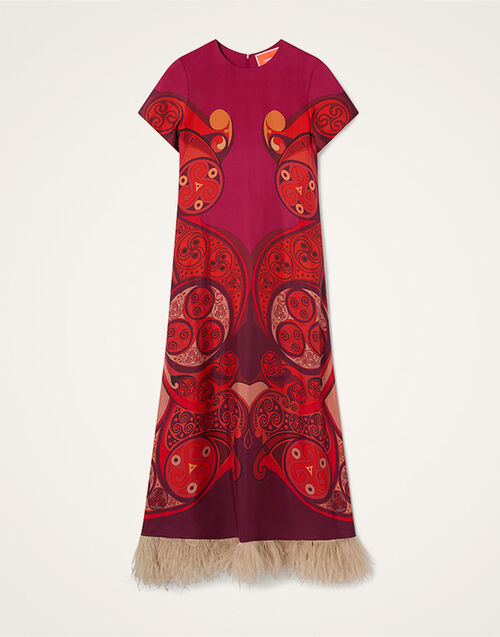 La DoubleJ Swing Dress Alchemy Plac&eacute;e Dark Red DRE0864SIL026ALC03RE40
