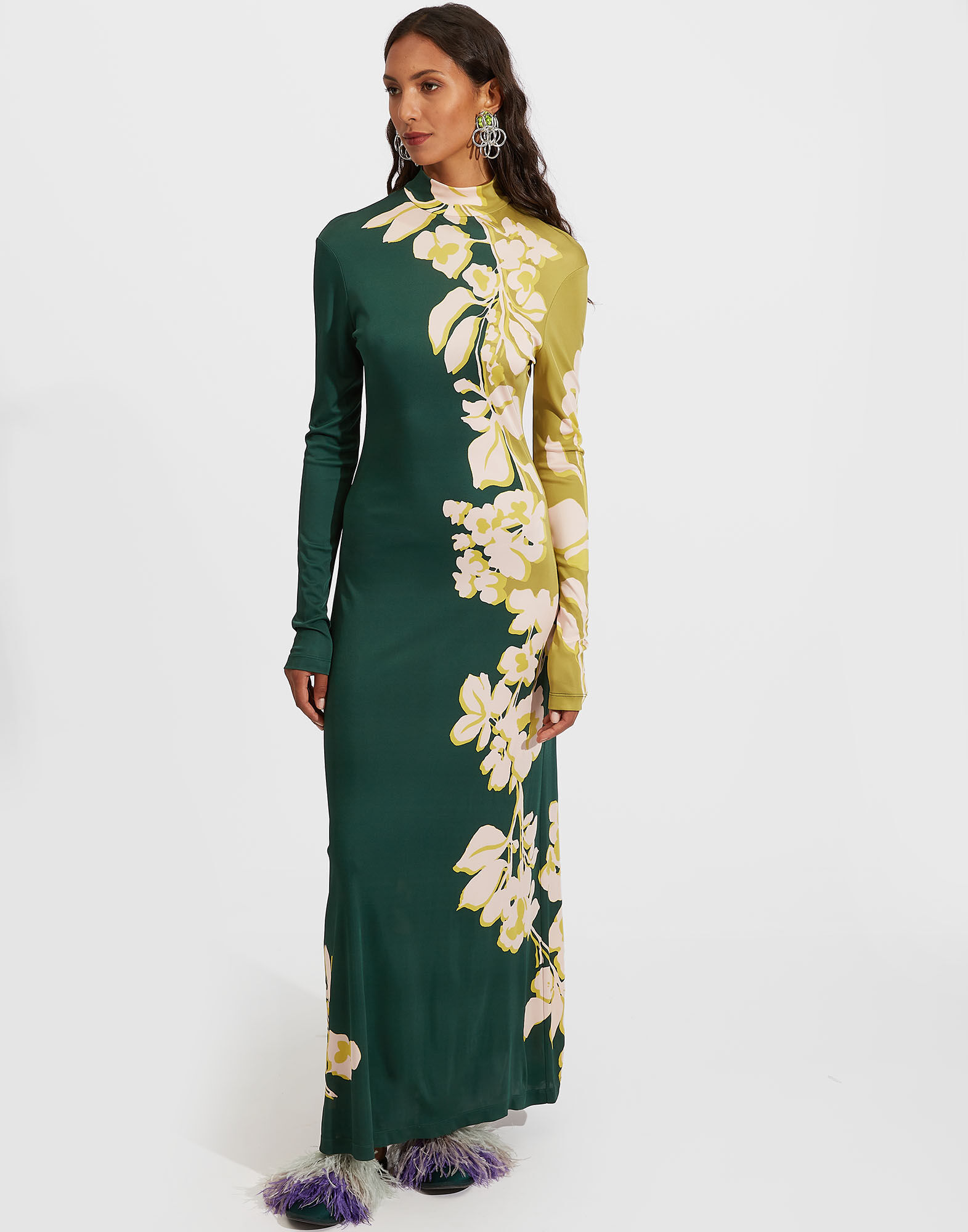 La DoubleJ Halle Dress Jasmine Rosa Plac&eacute;e DRE0444JER022JAS0002