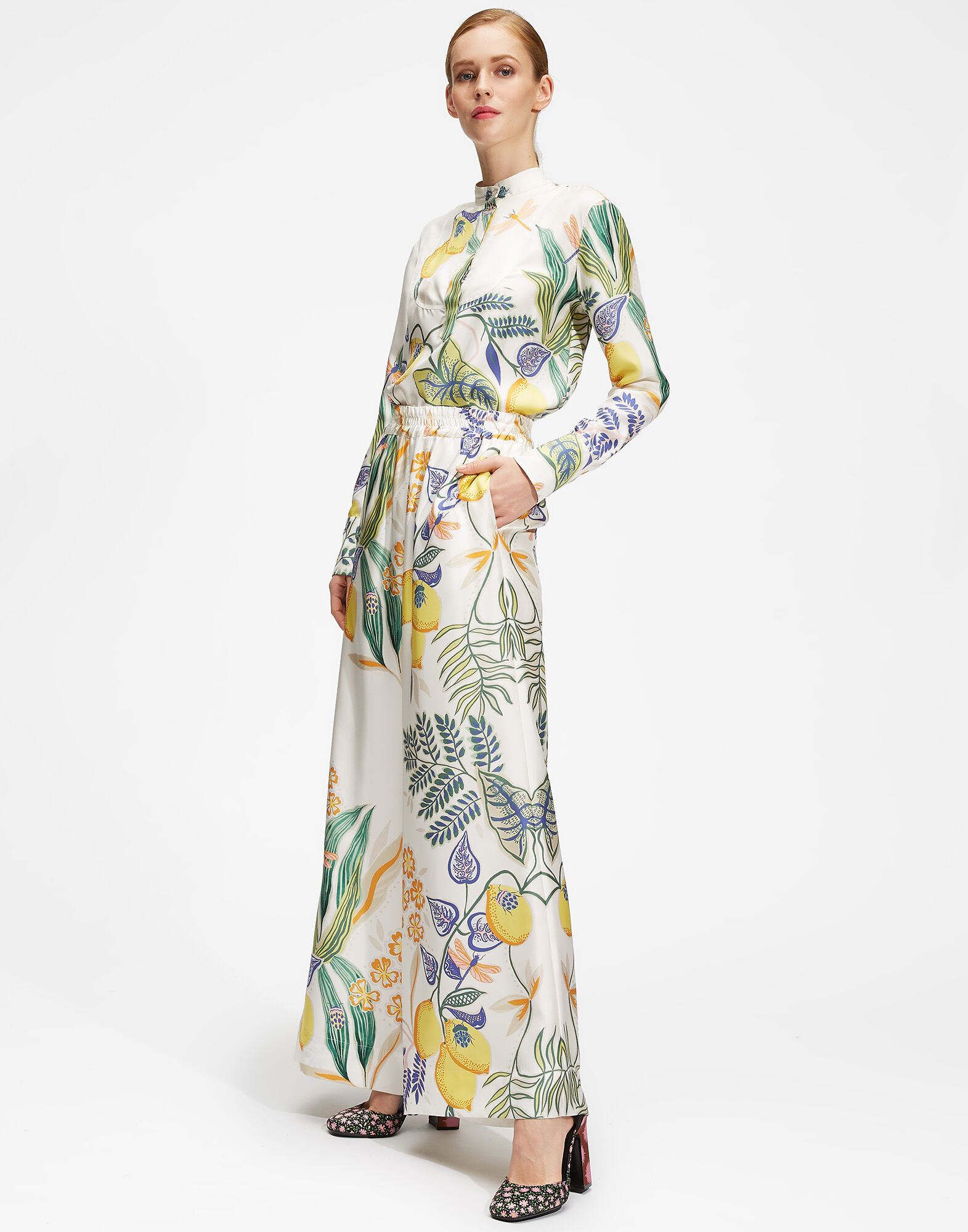 LaDoubleJ Portofino Shirt Botanical SHI0049SIL006BOT0001