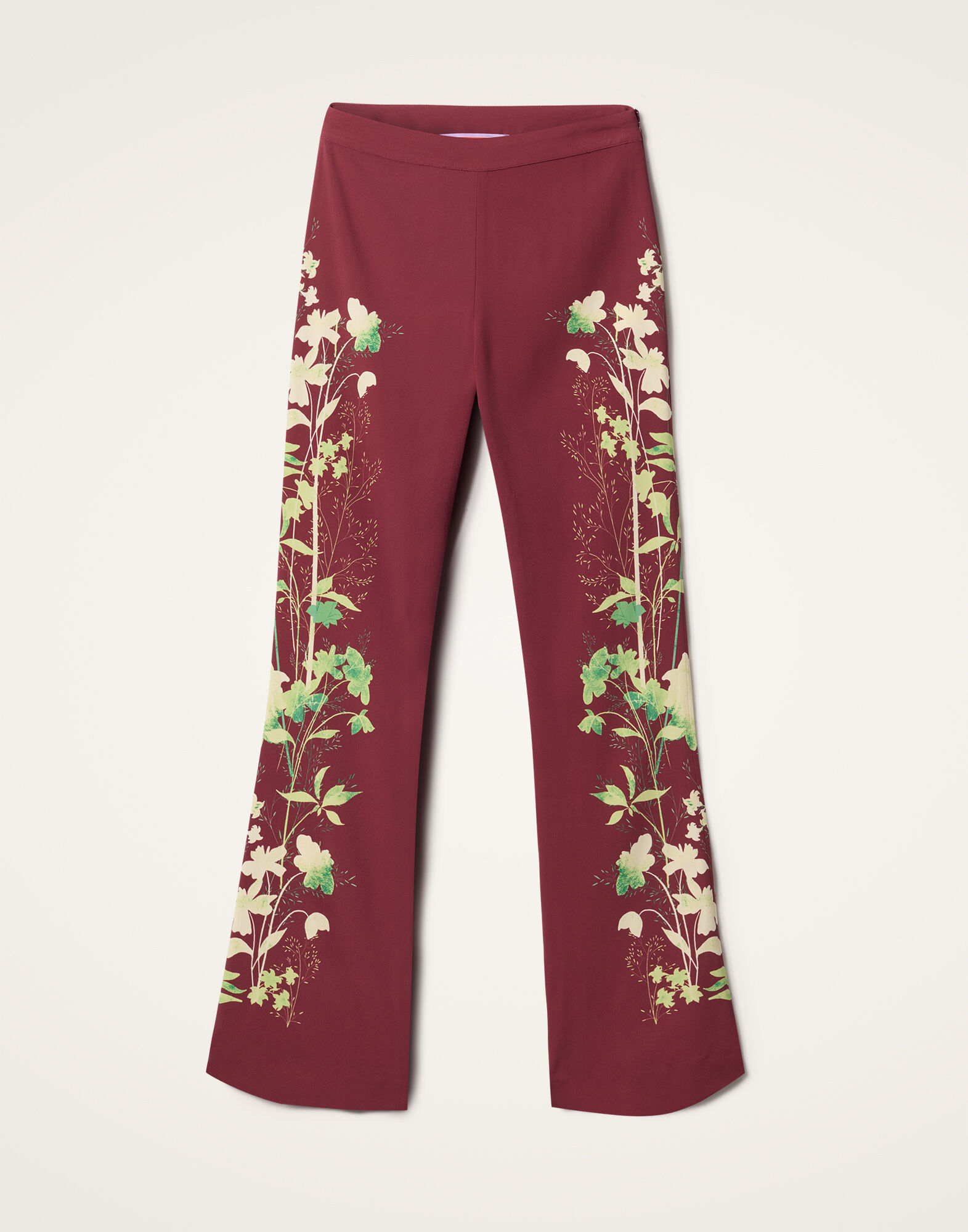 La DoubleJ Stretch Pants Woodland Plac&eacute;e Burgundy TRO0054VIS011WOD01RE02