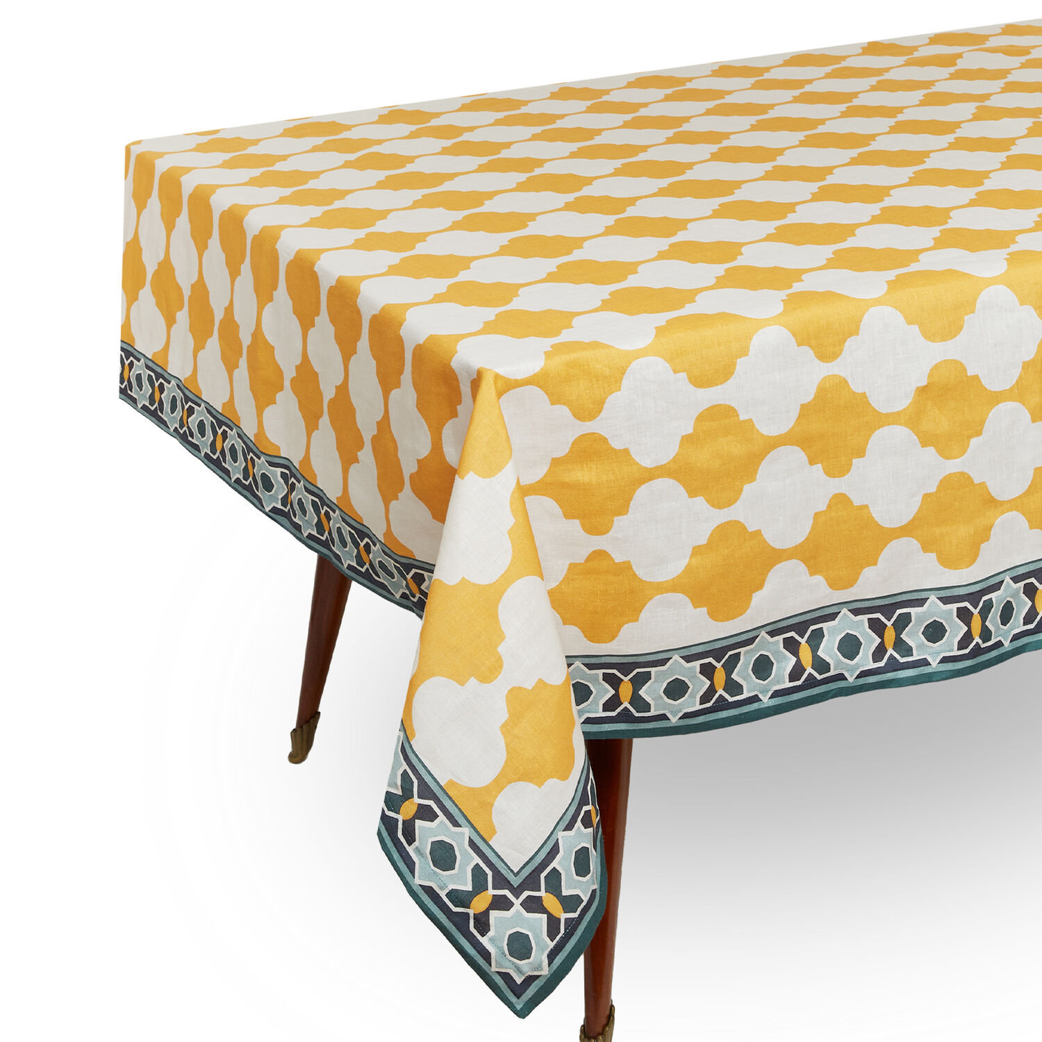 Shop La Doublej Medium Tablecloth In Plaza Yellow