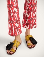 La DoubleJ Sandy Slides La DoubleJ Sandy Slides Solid Yellow SHO0110LEA014SOLIDYE02
