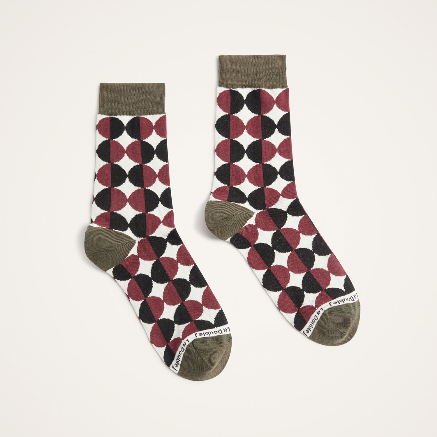  La Doublej Small Accessories Women - All Time Socks Sfere White One Size 80% Cotton 18% Polyamide 2% Elastan 
