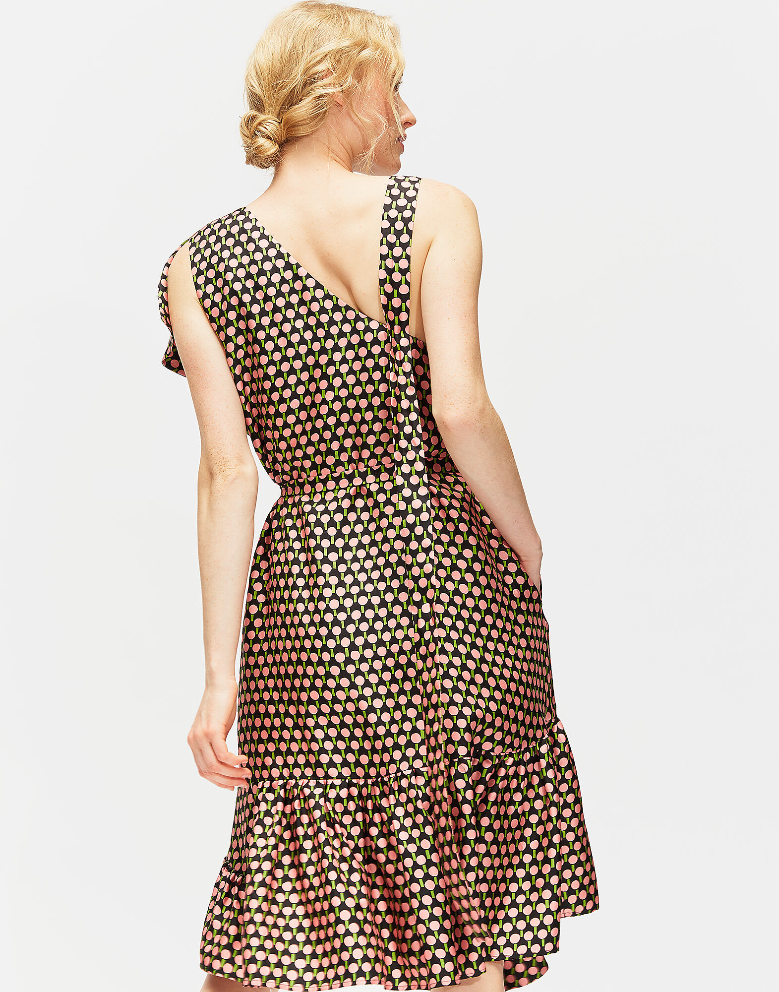 LaDoubleJ Jazzy Dress Ping Pong DRE0052SIL001PIN0001