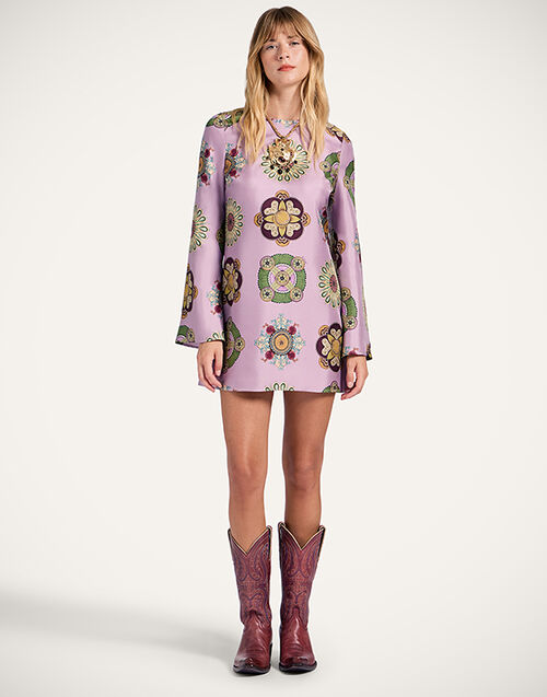 La DoubleJ Mini Supremes Swing Dress Nucleus Dusty Pink DRE0652SIL001NUC01PI10