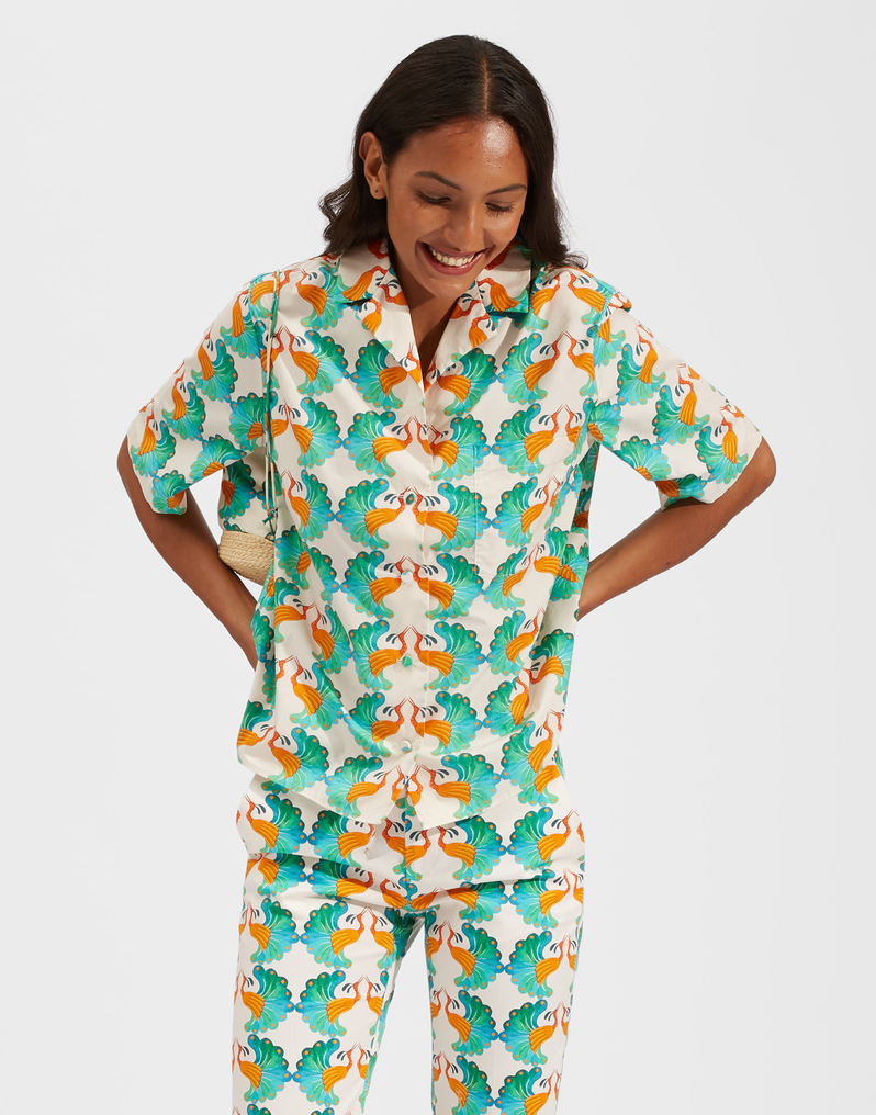 La DoubleJ Boxy Shirt La DoubleJ Boxy Shirt Kissers SHI0064COT001KIS0001