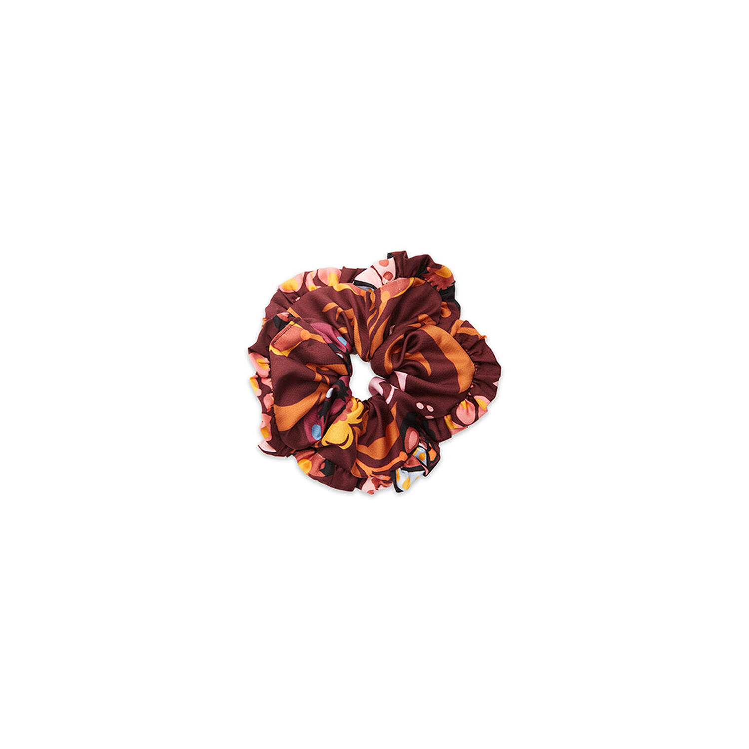 La Doublej Giga Botanical-print Scrunchie In Selva