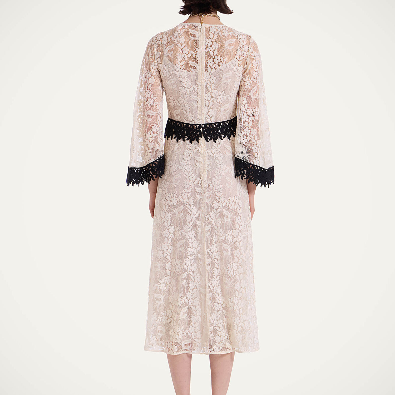 La Doublej Lacey Sorella Dress In Iris Ivory