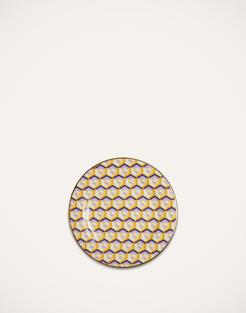 La DoubleJ Dessert Plate Set of 2 La DoubleJ Dessert Plate Set of 2 Cubi Giallo DIS0048CER001CUB0009