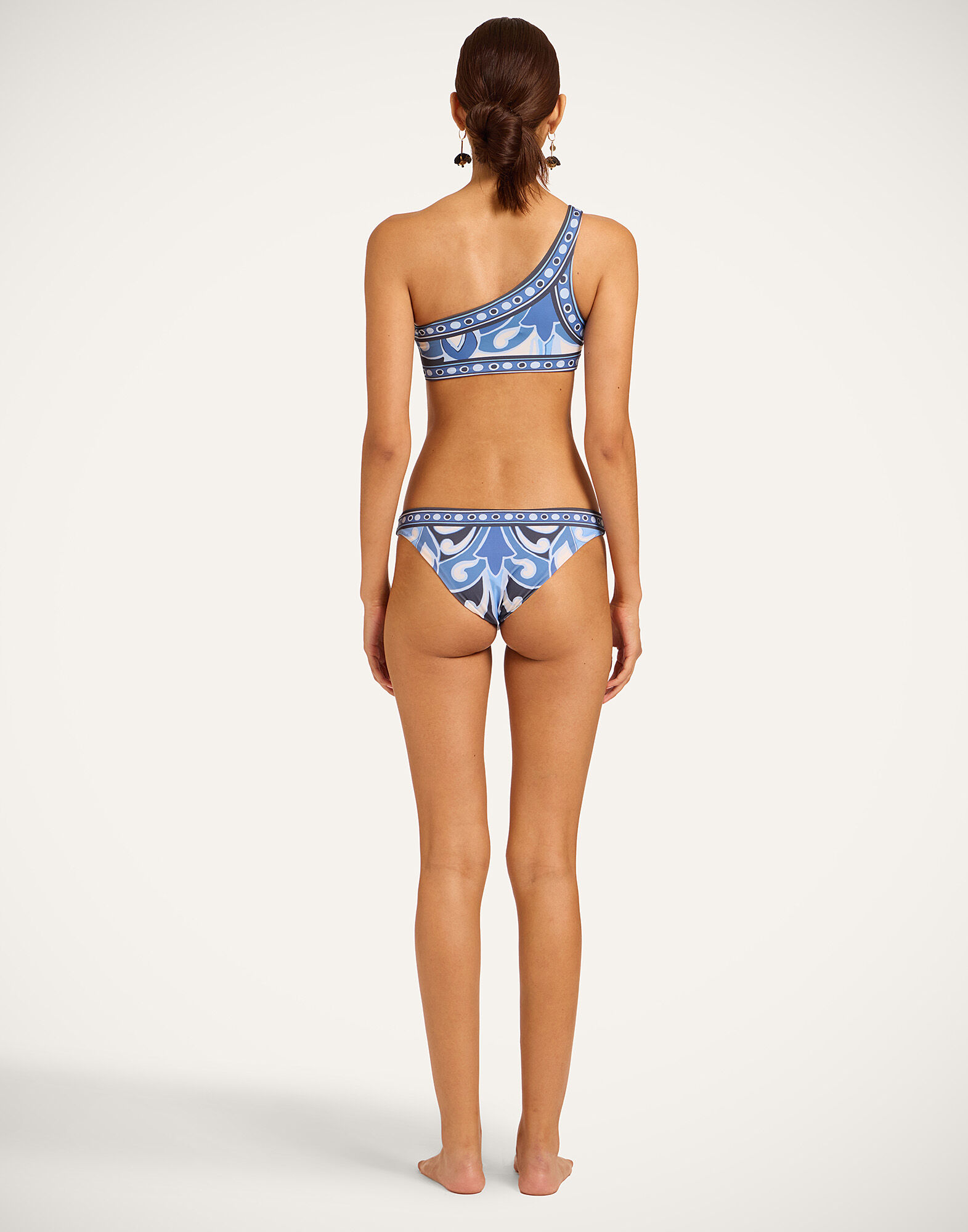 La DoubleJ Bikini Bottom Cocoon Plac&eacute;e Blue SWI0033LYC009COC02BU03