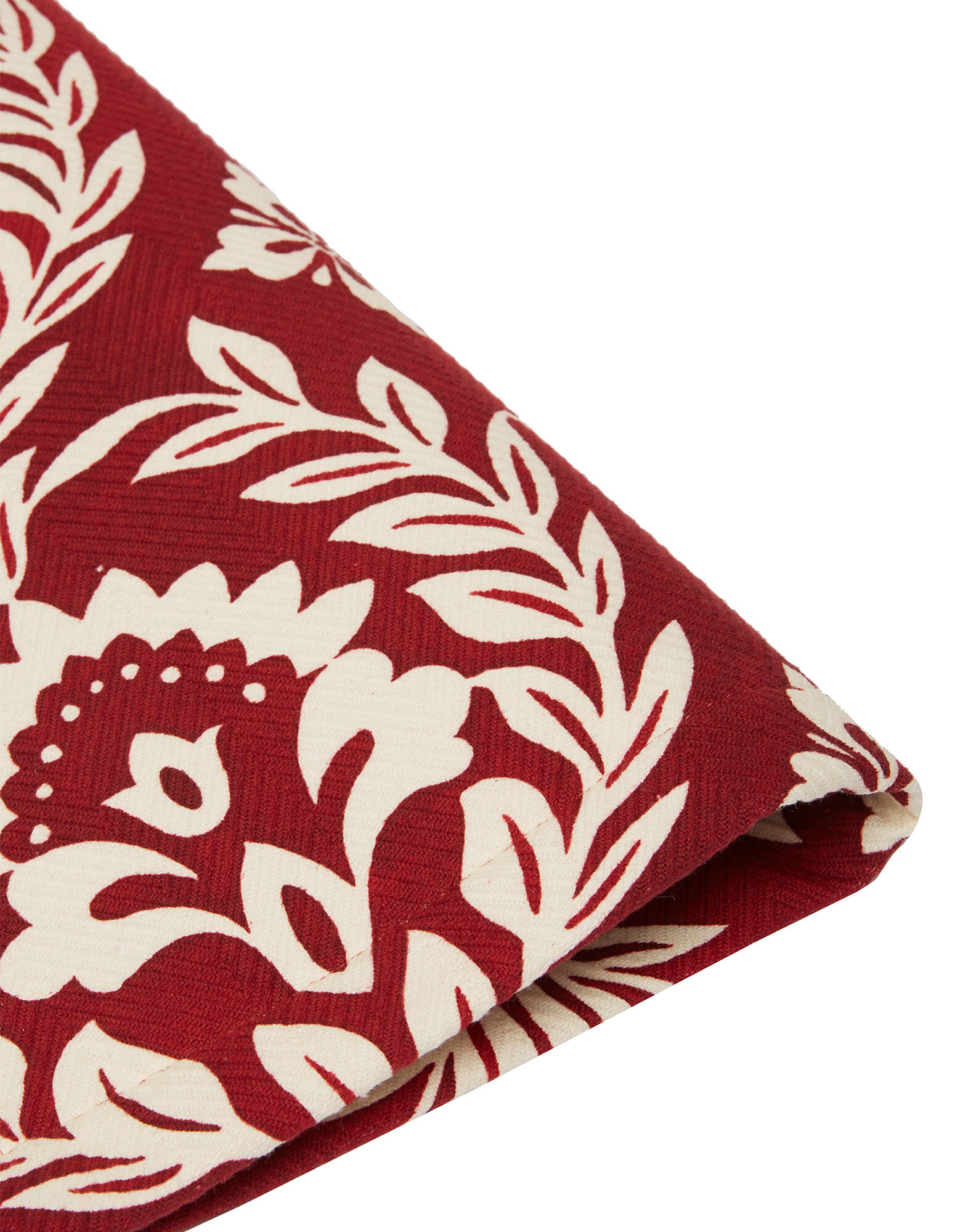 La DoubleJ Herringbone Placemat Set of 2 Garland Bordeaux TBM0001COT040GRL0012