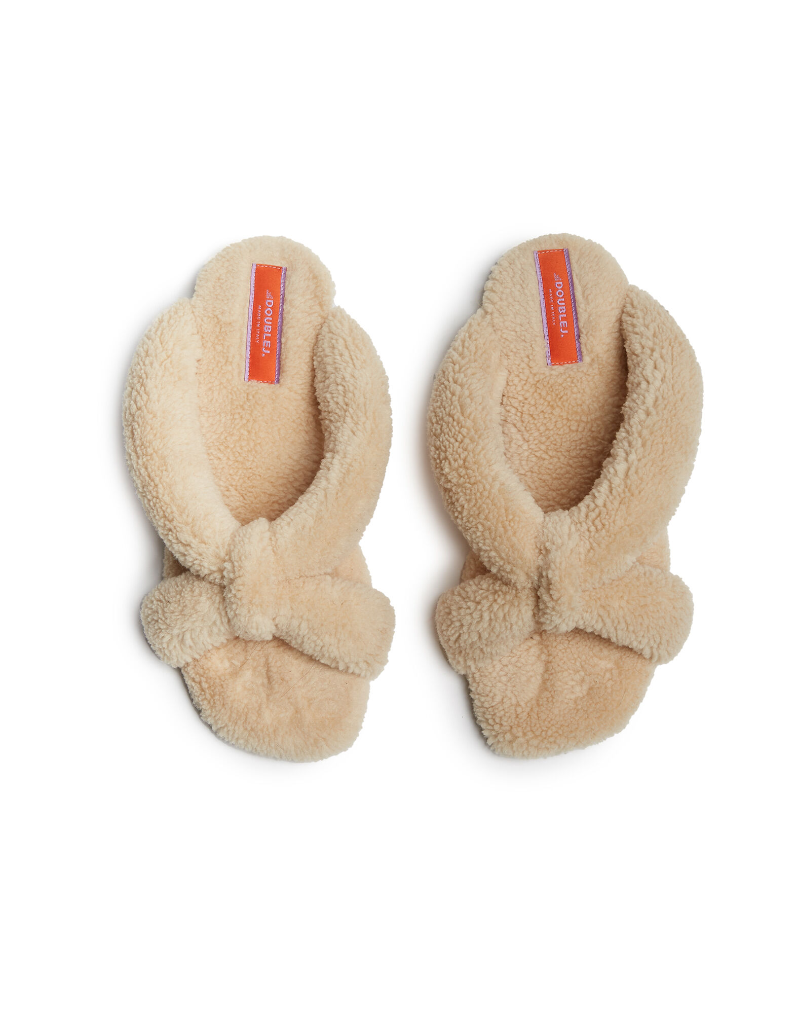 La DoubleJ Precious Slides Solid Light Green SHO0027FUR001GRY0003