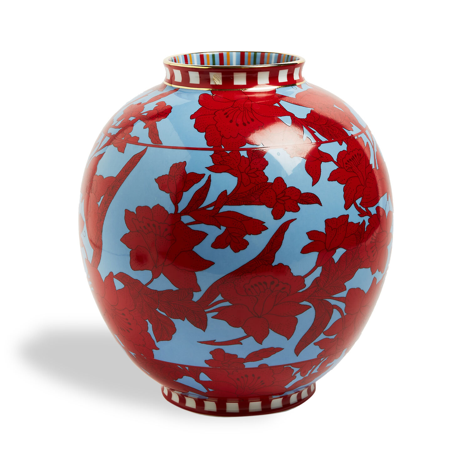 La Doublej Big Bubble Vase In Lilium Turchese