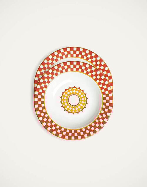 La DoubleJ Soup Plates Set Of 2 La DoubleJ Soup Plates Set Of 2 Apollo Brick SOU0002CER001APL01RE06