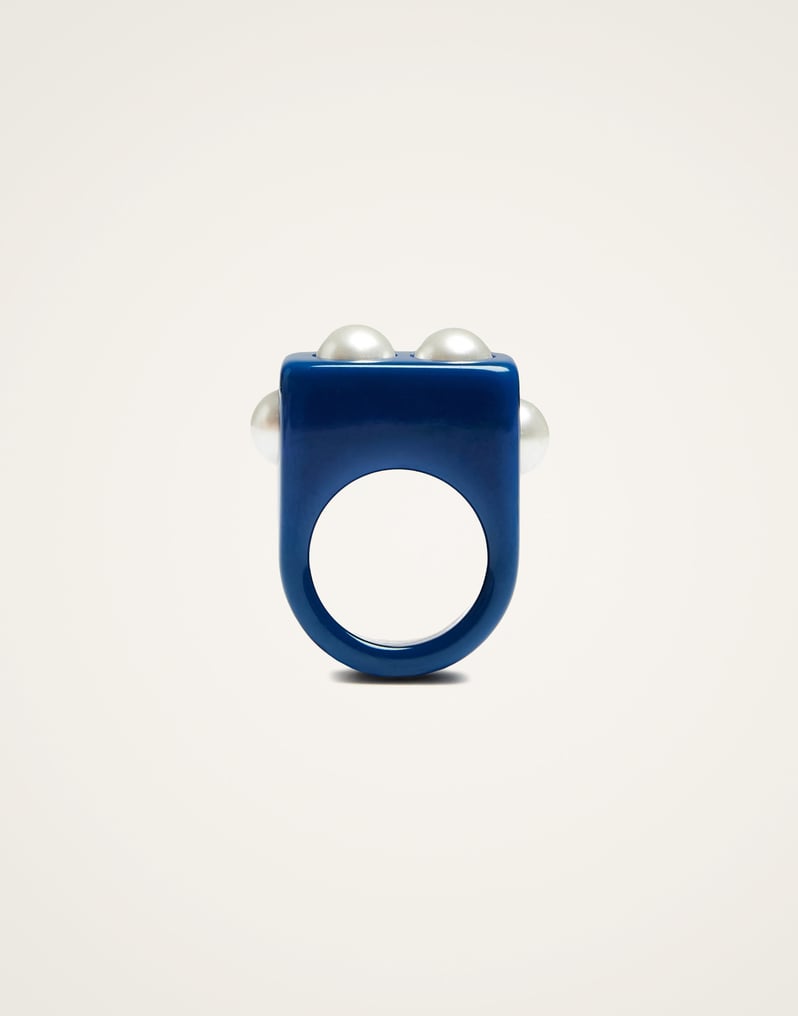 La DoubleJ Nefertiti Ring La DoubleJ Nefertiti Ring Solid Royal Blue RIN0007POL007SOLIDBU09