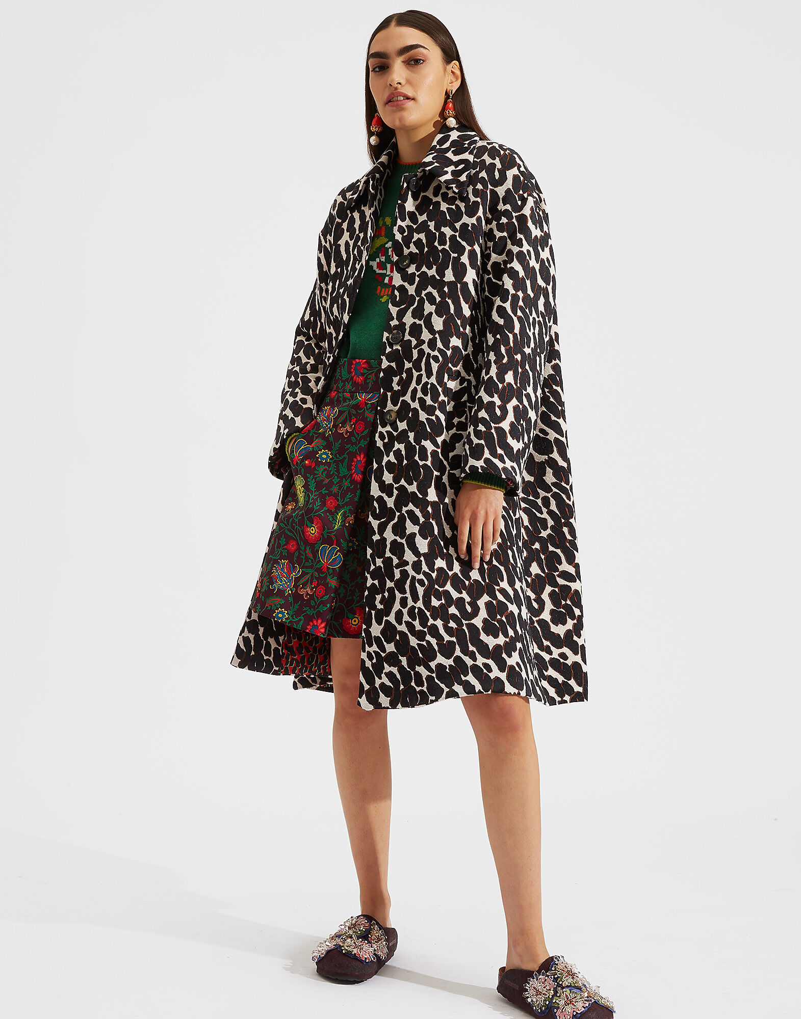 LaDoubleJ Boxy Coat Leopard JAC0014JAC014LEO0001