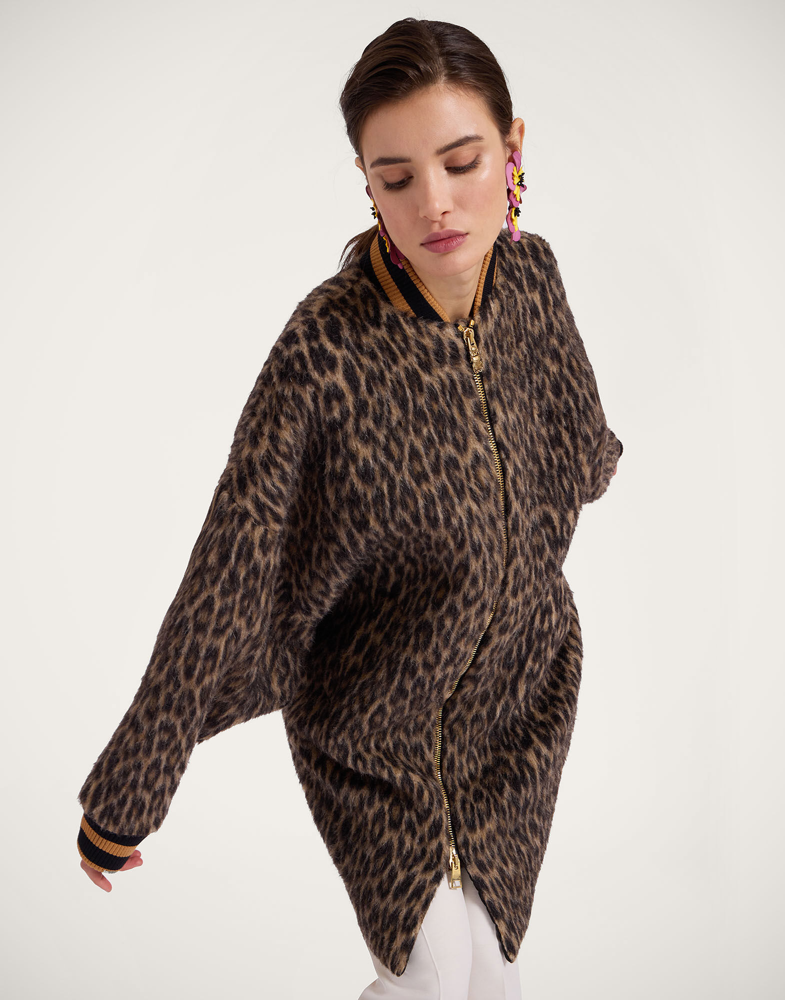 Brooklyn Coat in Cheetah Coating Light Beige for Women | La