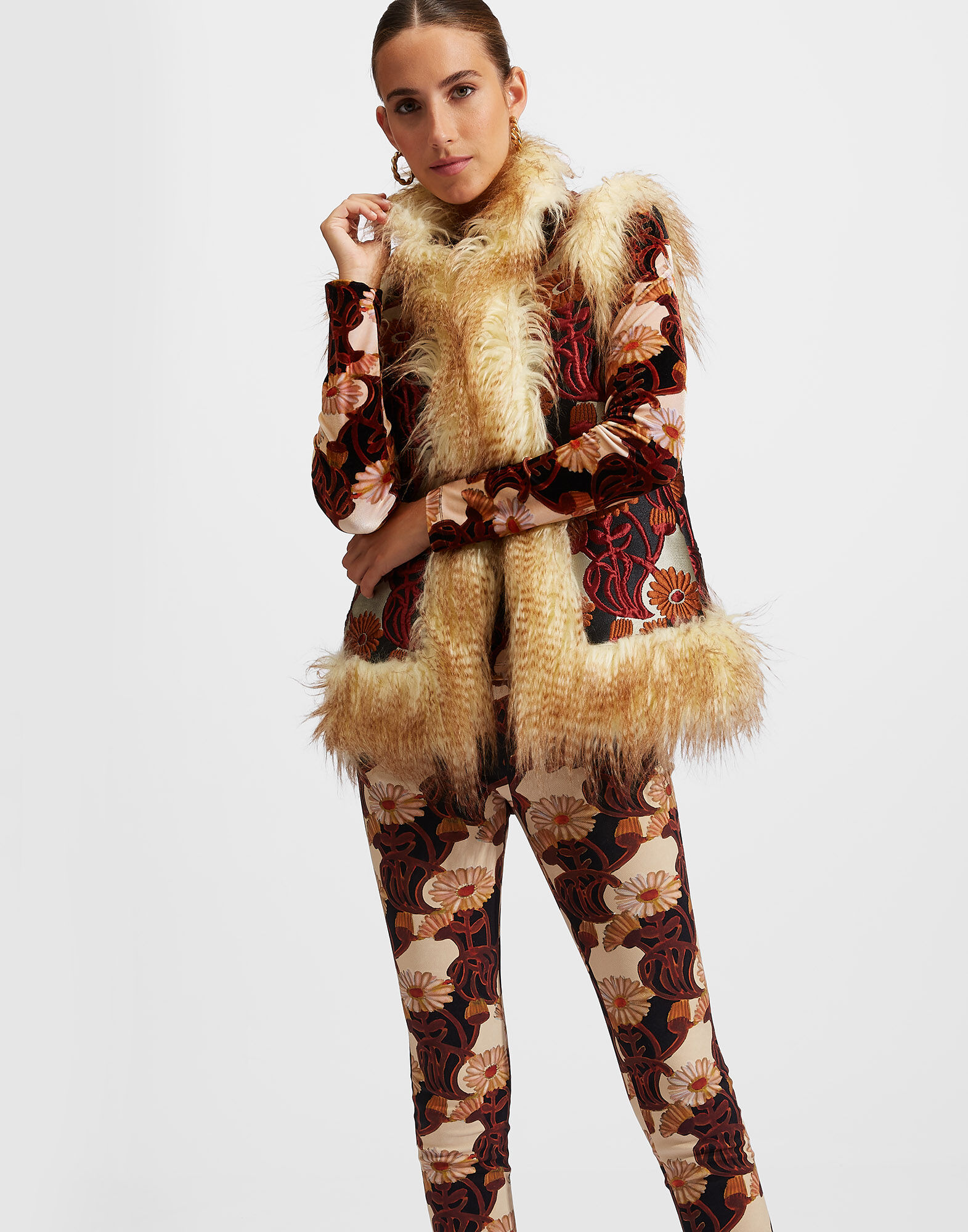 La DoubleJ Sleeveless Folk Jacket White Gerber JAC0046JAC036GER0006