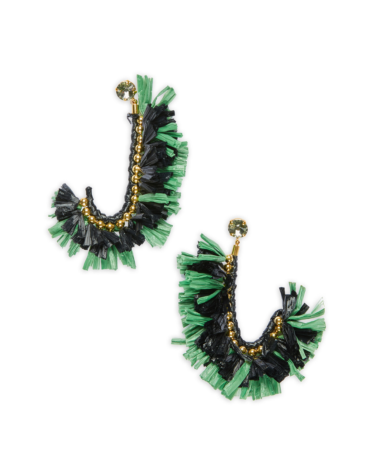 LaDoubleJ J Earrings Tinta Unita Nero EAR0005RAF001BLA0001