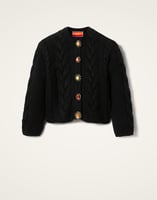 La DoubleJ Portrait Cardigan La DoubleJ Portrait Cardigan Solid Black PUL0211KNI120VA271BL01